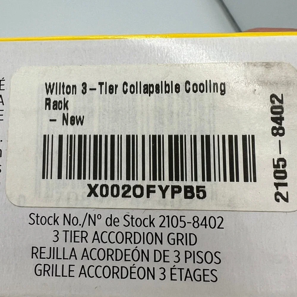 Wilton 3-Tier Folding Cooling Grid Kitchen OS Black Brand New 2105-8402